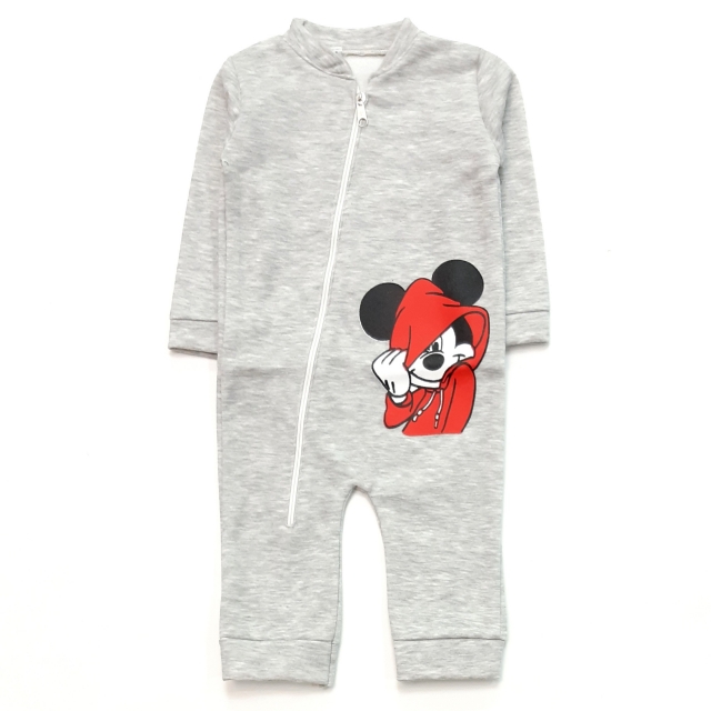 سرهمی Mickey mouse طوسی