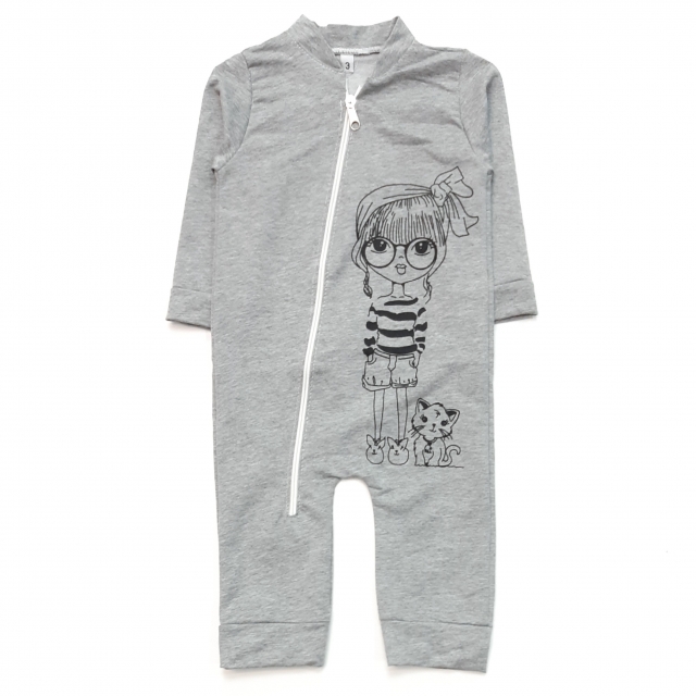 سرهمی دختر طوسی‌پررنگ