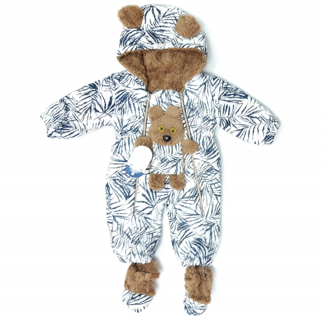 کاپشن سرهمی پاپوش سگ سفید