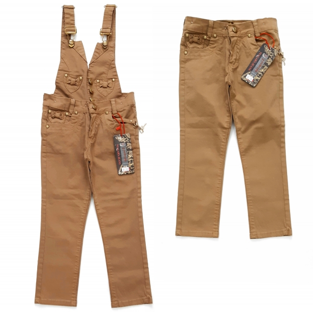 دوبنده شلوار کتان خاکی