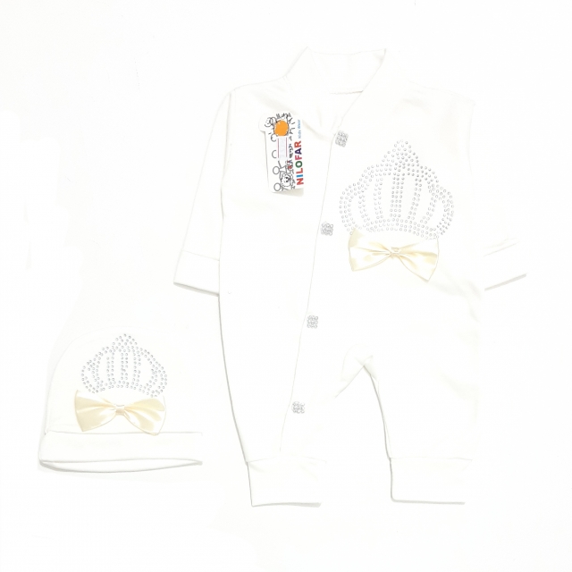 سرهمی کلاه تاج سفید