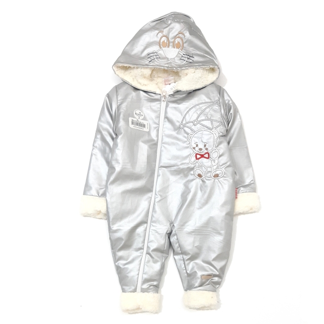 کاپشن سرهمی خرس نقره‌ای