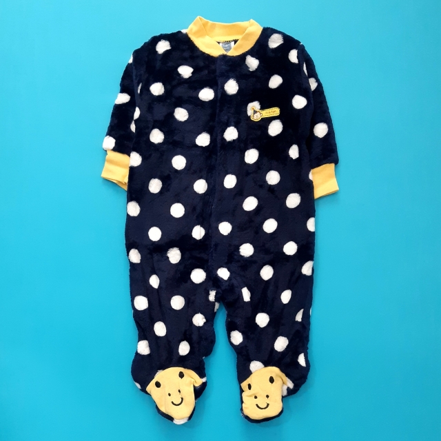 سرهمی خارجی مخمل خال‌خال زرد جورابدار