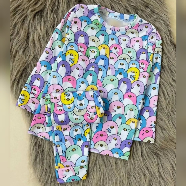 بلوز شلوار پنگوئن رنگی