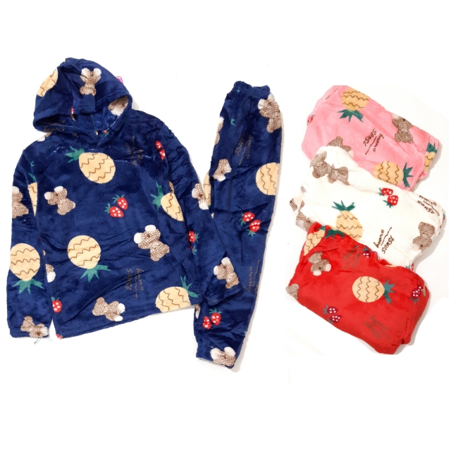 هودی شلوار حوله‌ای آناناس