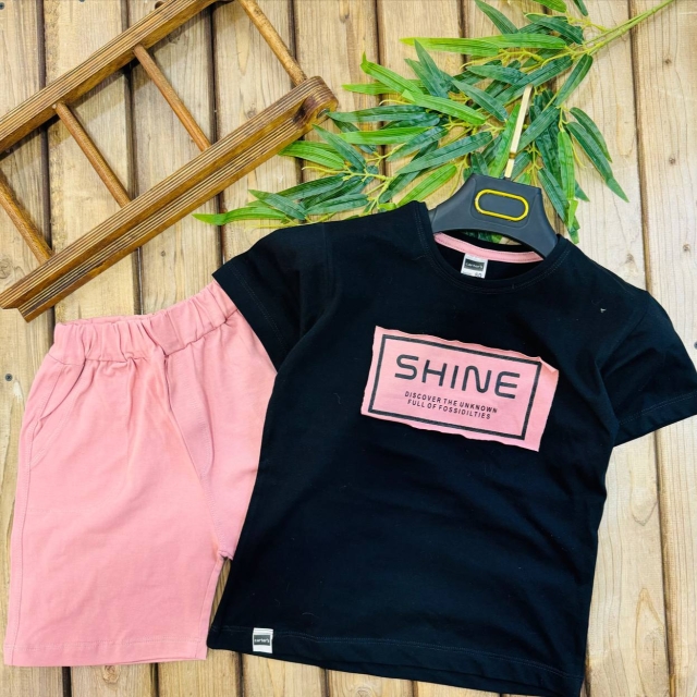 بلوز شورت SHINE گلبهی