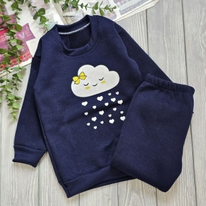 بلوز شلوار سورمه‌ای ابر