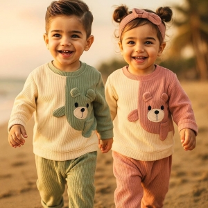 بلوز شلوار خرس گوشدار