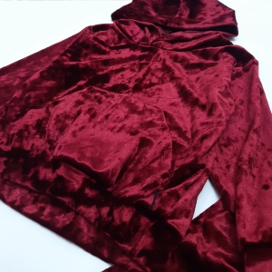 هودی شلوار مخمل زرشکی