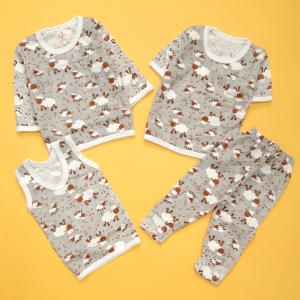 چهار تیکه ببعی طوسی