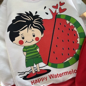 بلوز شلوار یلدایی پسر و هندوانه