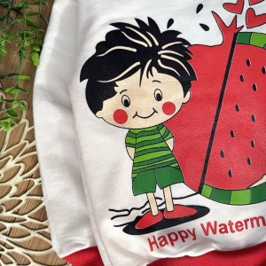 بلوز شلوار یلدایی پسر و هندوانه