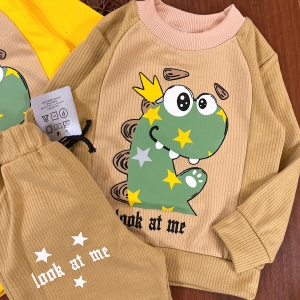 بلوز شلوار شکلاتی داینو