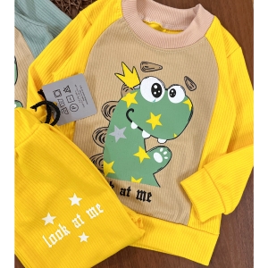 بلوز شلوار شکلاتی داینو