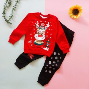 بلوز شلوار دورس گوزن کریسمسی