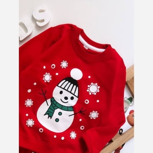 بلوز شلوار دورس یلدایی آدم برفی