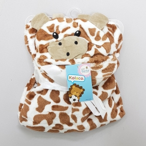 پتو کلاهدار گاو قهوه‌ای