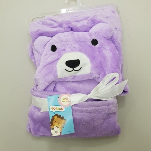 پتو کلاهدار خرس بنفش