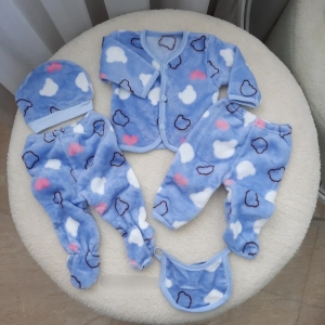 ست پنج تیکه بیمارستانی خارجی آبی ابری