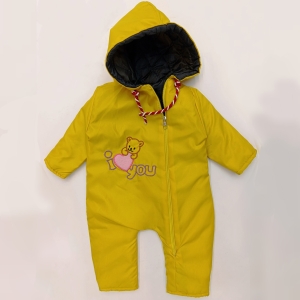 کاپشن سرهمی خرسی زرد