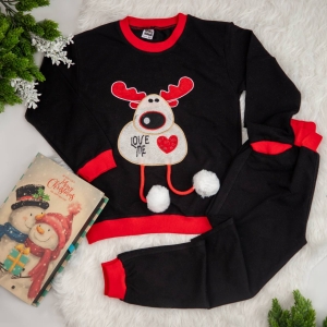 (معیوب)بلوز شلوار گوزن پوم‌پوم