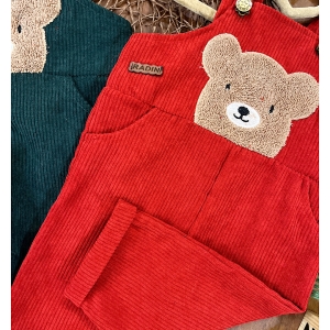 بیلر مخمل کبریتی تدی زرشکی