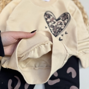 بلوز شلوار دورس قلب پلنگی