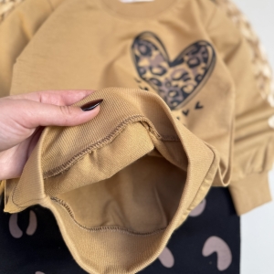 بلوز شلوار دورس قلب پلنگی