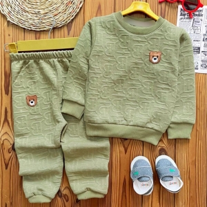 بلوز شلوار ژاکارد خرسی