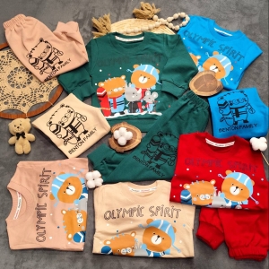 بلوز شلوار دورس حیوانات سورتمه