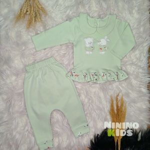 بلوز شلوار خرگوش چین‌چین