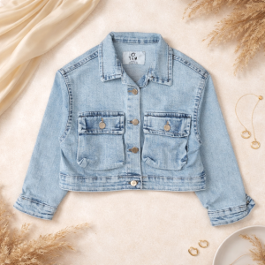 کت جین یخی دکمه