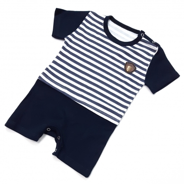 رامپر دوتیکه آستین‌سورمه‌ای