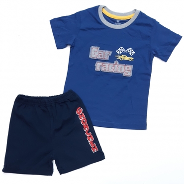 کوتاه شلوارک car racing آبی سورمه‌ای