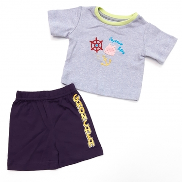 کوتاه شلوارک capitan blue یاسی بادمجونی