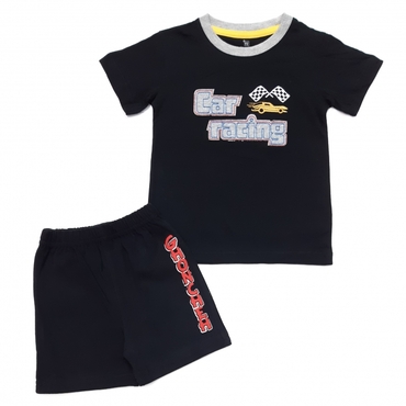 کوتاه شلوارک car racing مشکی مشکی