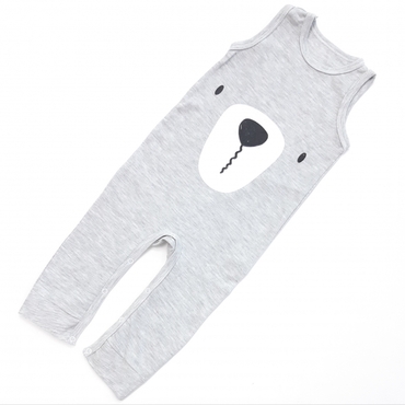 رامپر شلواری خرسی طوسی