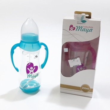 شیشه شیر مایا 250cc دسته‌دار