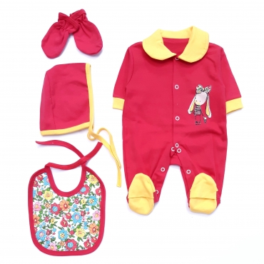 سرهمی پیشبند کلاه دستکش خرگوش پاپیون