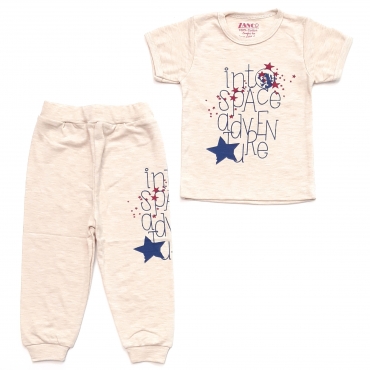 کوتاه شلوار Space کرمی