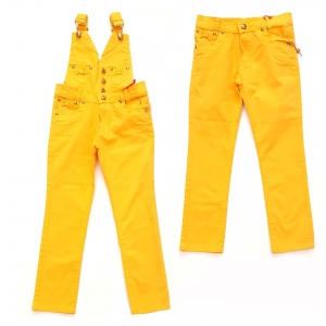 دوبنده شلوار کتان زرد