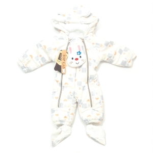 کاپشن سرهمی پاپوش خرگوش چهارخونه لیمویی