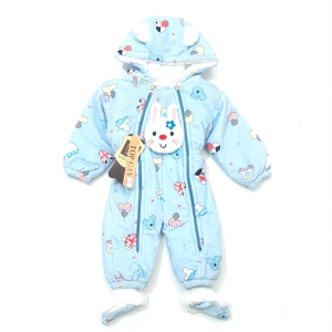 کاپشن سرهمی پاپوش خرگوش آبی