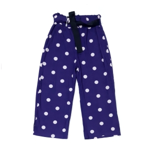 شلوار بنفش توپ‌توپی