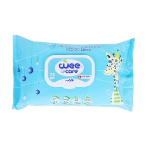 دستمال مرطوب 72عددی wee پنبه‌دانه