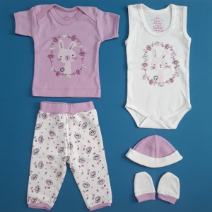 پنج تیکه کوتاه بیمارستانی حلقه گل