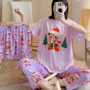 (زنانه) سه تیکه خرس بنفش