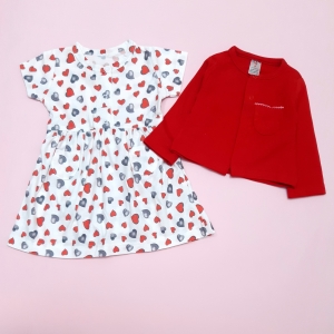 کت سارافون زیردکمه‌دار  کارترز قلب قرمز