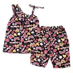 تاپ شلوارک مشکی پرنسس