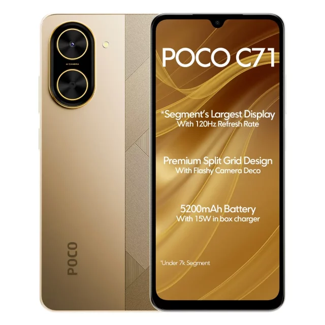 گوشی موبایل شیائومی مدل Poco C71 ظرفیت 128 گیگابایت رم 4 گیگابایت